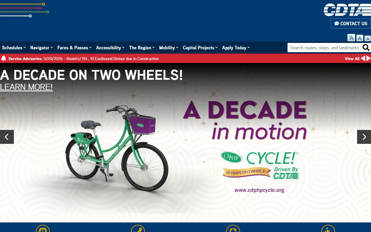 Albany County Court records, Capital District Transportation Authority transit planner